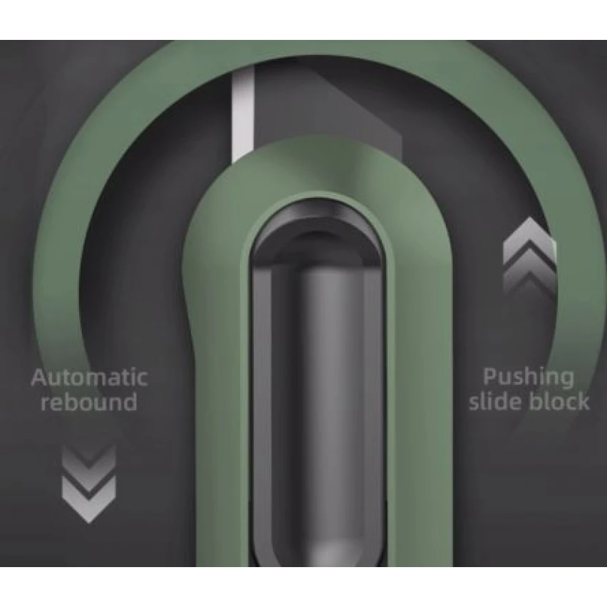 Cutter cu retractare automata negru home series DELI