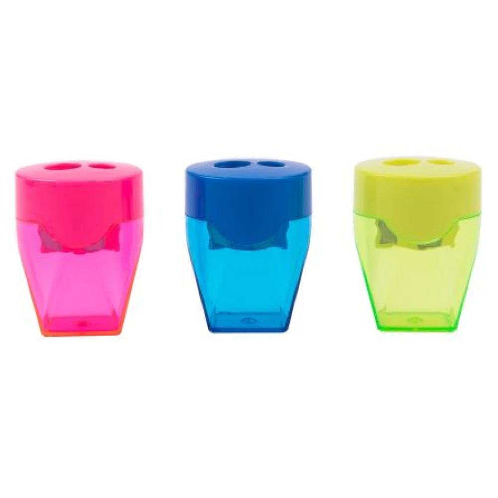 Ascutitoare plastic dubla cu container DELI