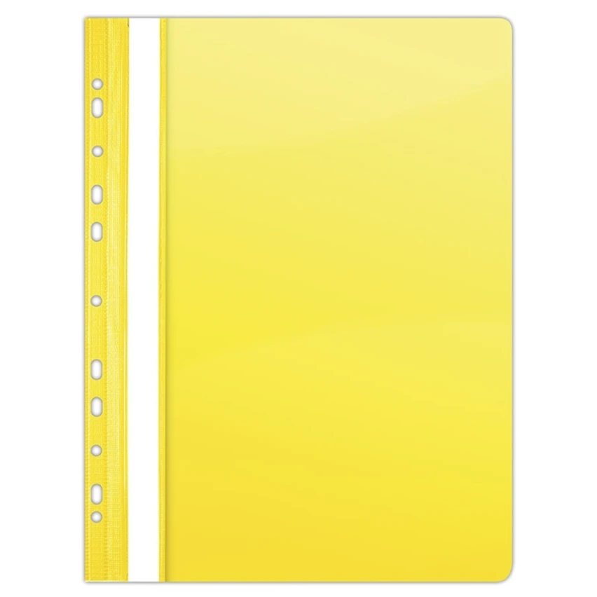 Dosar plastic PVC, cu sina si multiperforatii, 10 buc/set, DONAU